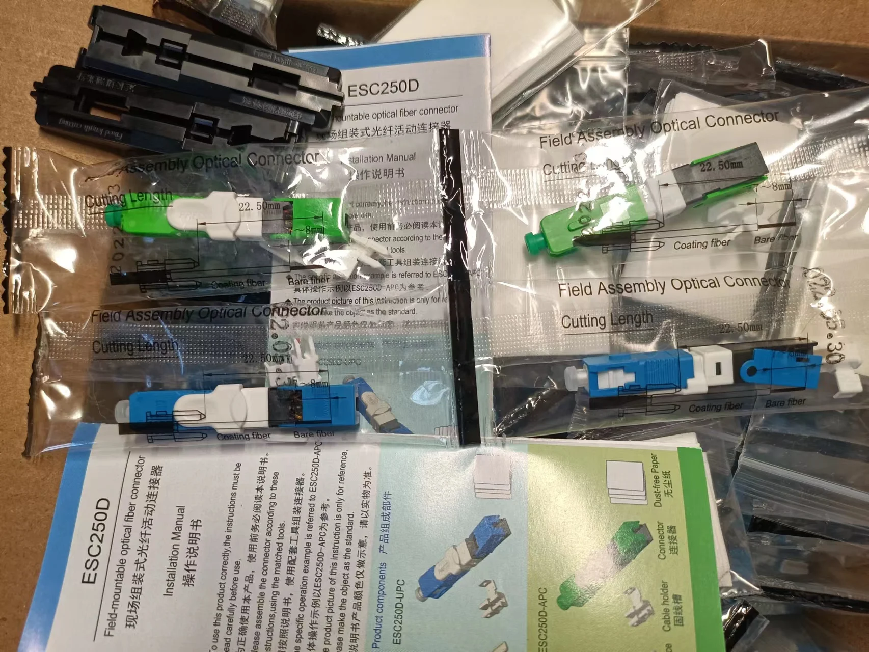 UNIKIT ESC250D SC/APC SC UPC оптоволоконный быстрый соединитель FTTH SC/UPC Одномодовый