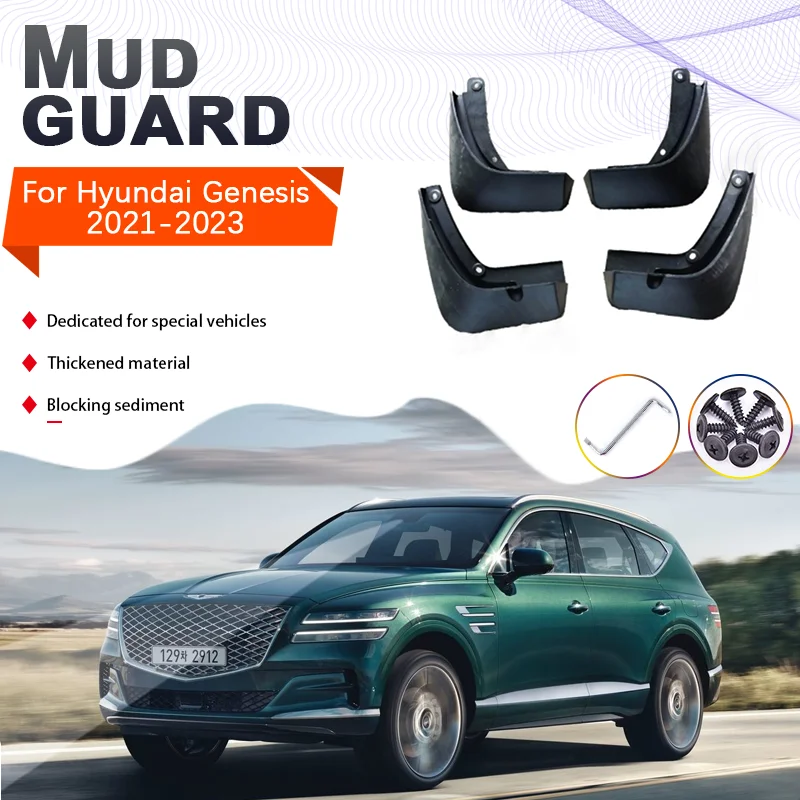 

for Hyundai Genesis GV80 JX1 2021 2022 2023 4x MudFlaps Mud Flaps Splash Guards Fender Car Styling Front Rear Wheels Accessories