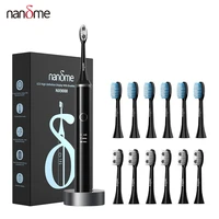 nandme nx9000 electric toothbrush ultrasonic ipx7 waterproof smart lcd display inductive charging deep cleaning tooth brush