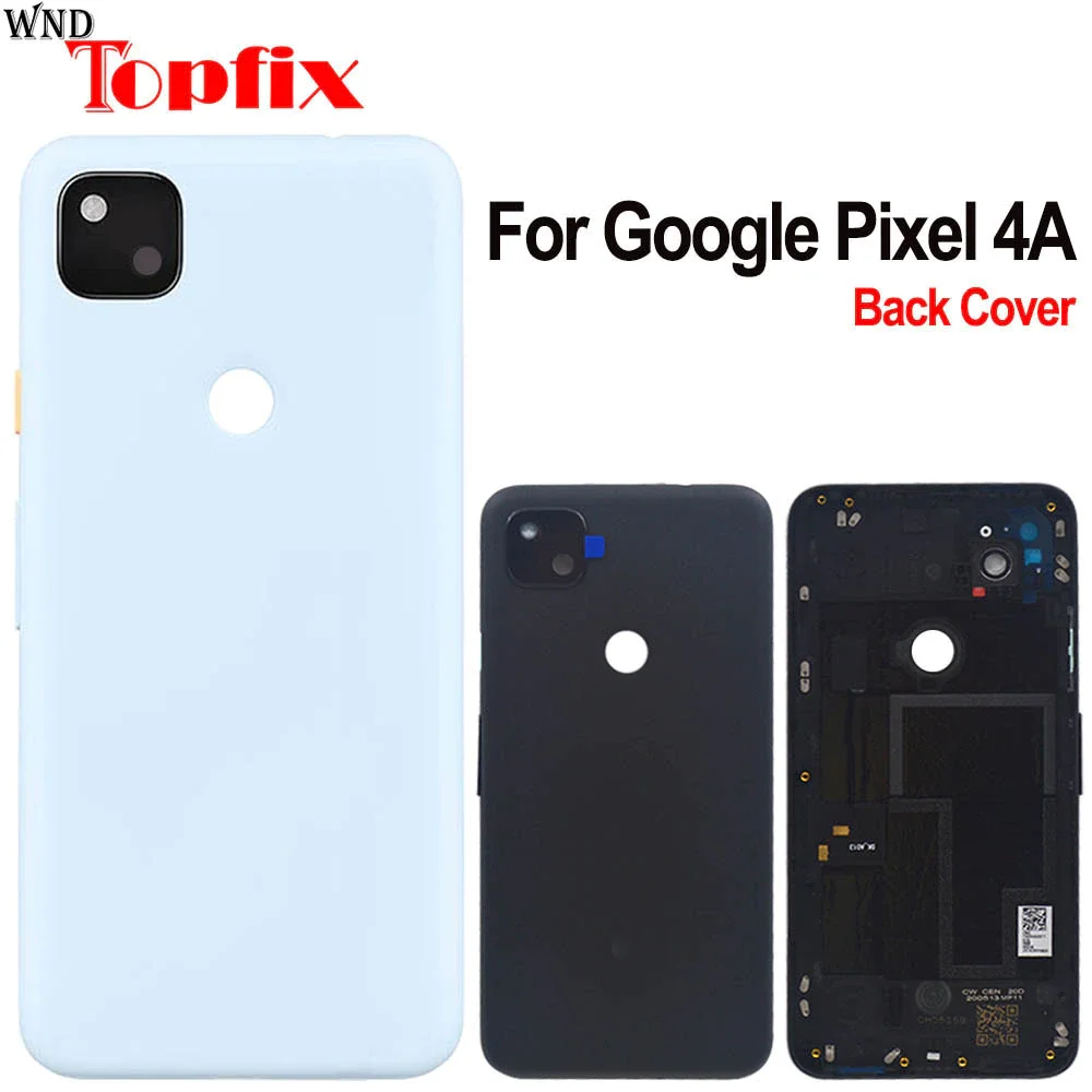 

Полностью Новый чехол для аккумулятора Google Pixel 4A, задняя крышка корпуса, задняя крышка для Pixel 4A, задняя крышка аккумулятора с объективом кам...