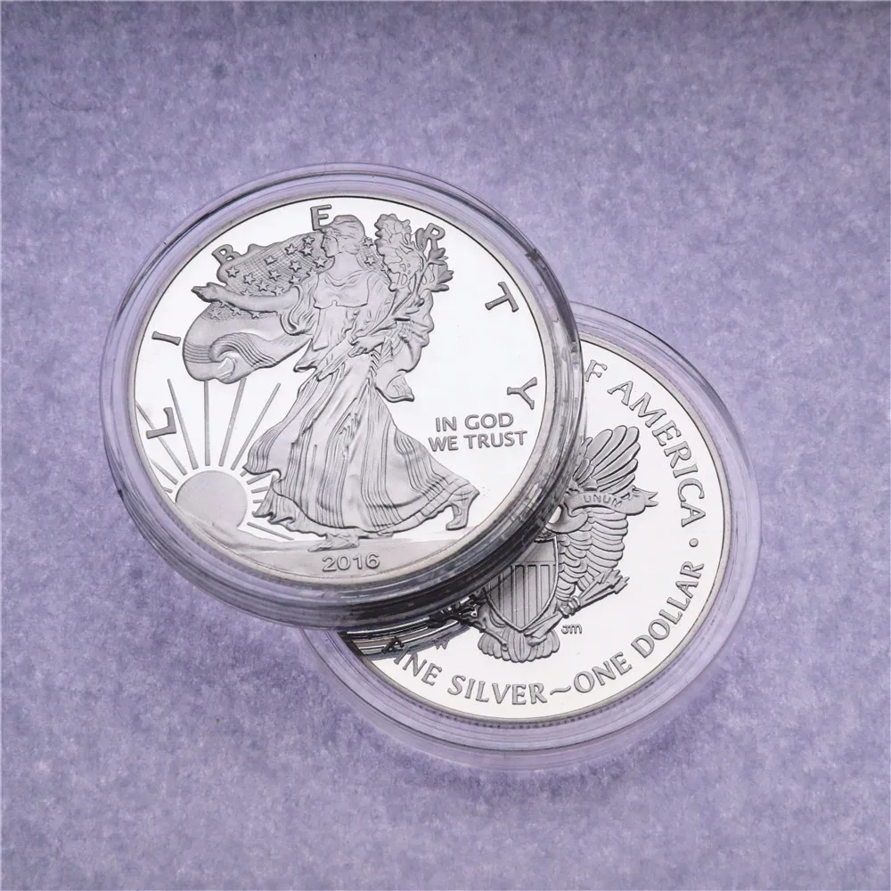 

2016 USA Liberty Eagle Morgan Dollar Coin New High Quality American Silver Coin Collectibles Home Decor Coins Christmas Gifts