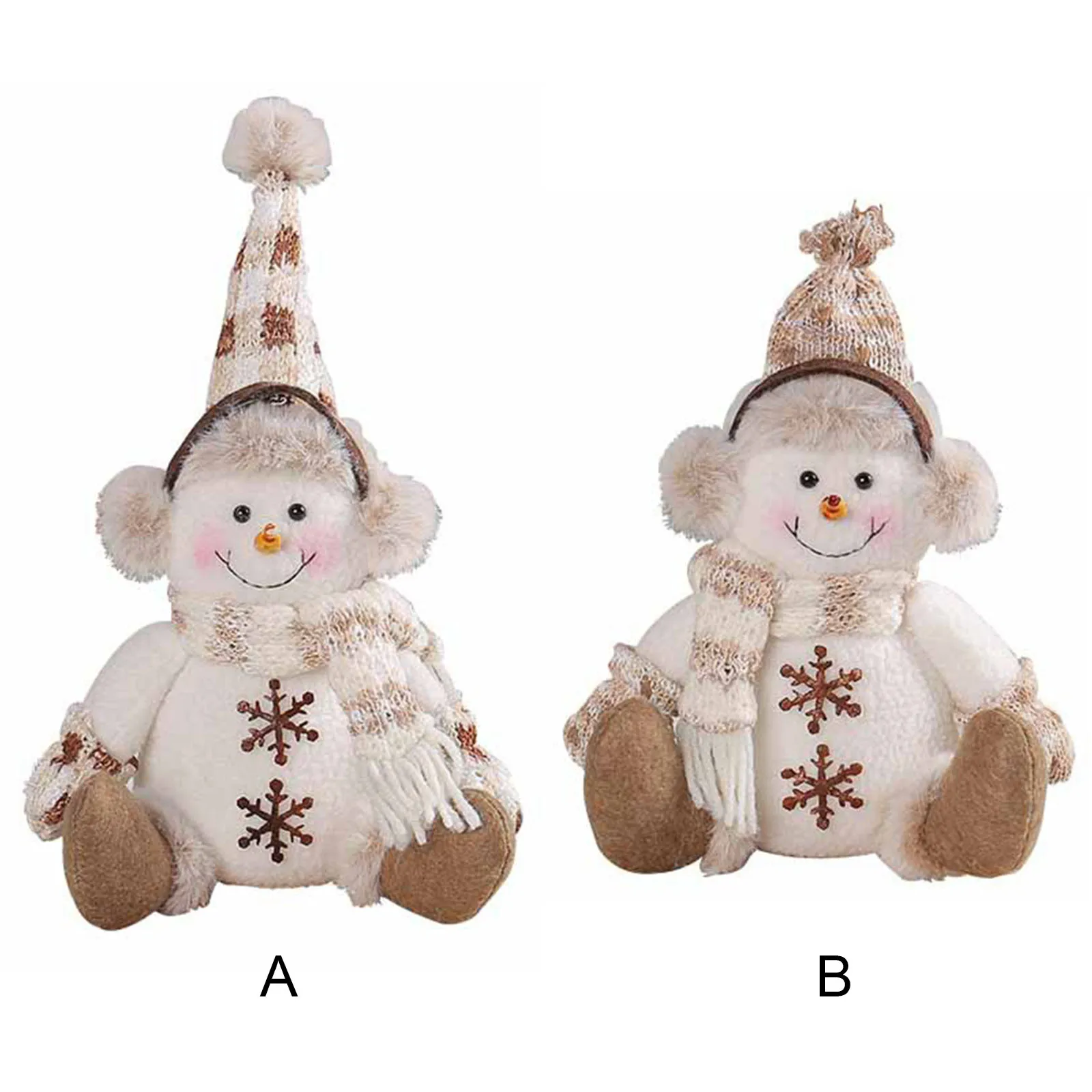 Плюшевый снеговик в стиле северного оленя для праздничного настроения