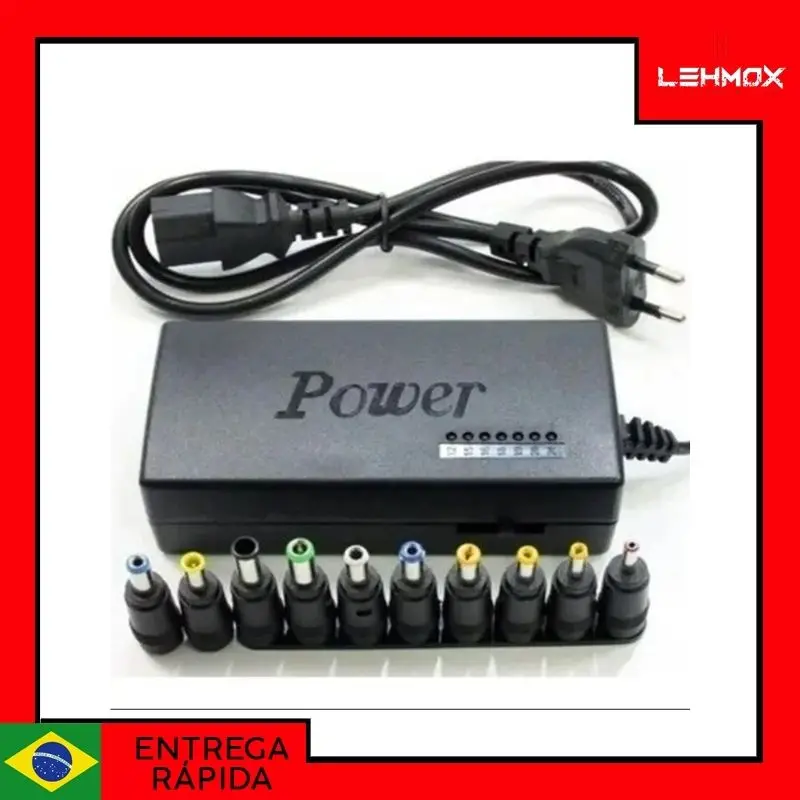 

Adaptador de energia DC ajustável, Adaptador de fonte de carregador universal - Entrega Rápida