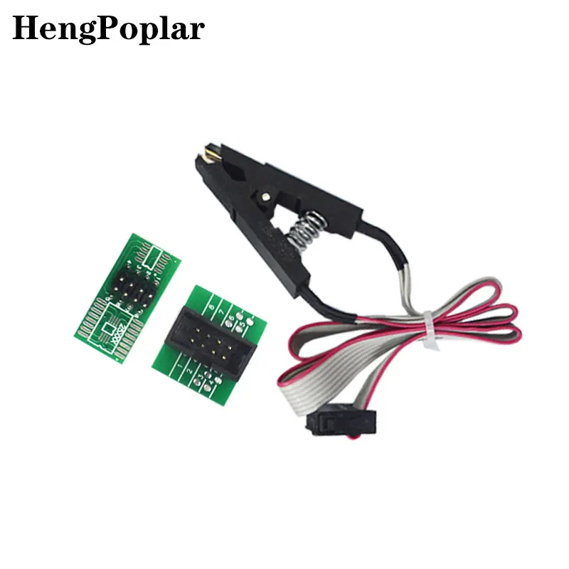 USB-программатор CH341A 24 25 серия EEPROM Flash BIOS + зажим SOIC8 SOP8 адаптер 1 8 в Комплект сделай