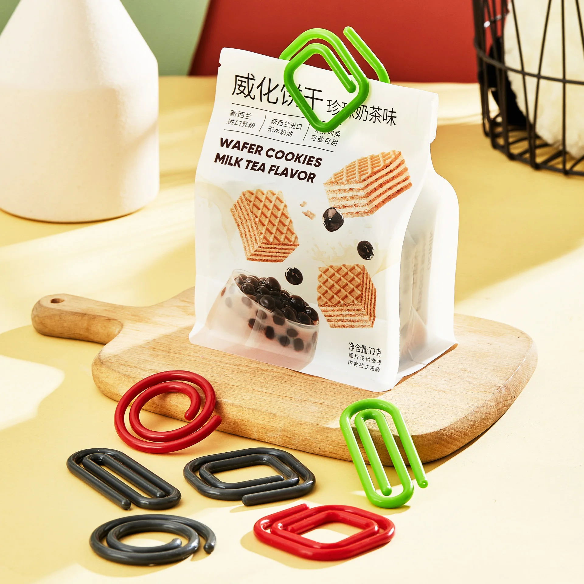 

JOIE Hollow Paper Clip Bill Clip Hand Account Home Office Folder Household Food Seal Clip Kitchen Storage Sealer Bag Clips