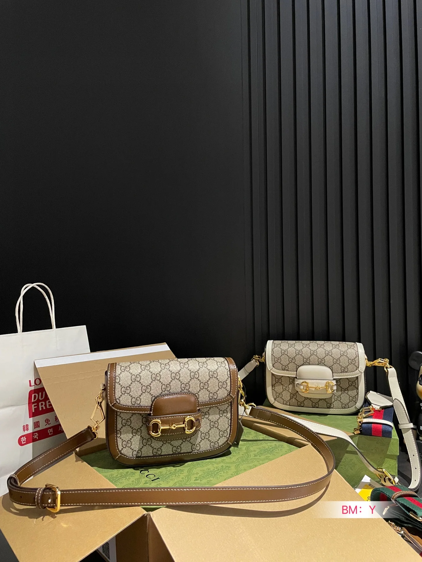 Женская большая сумка с принтом GUCCI