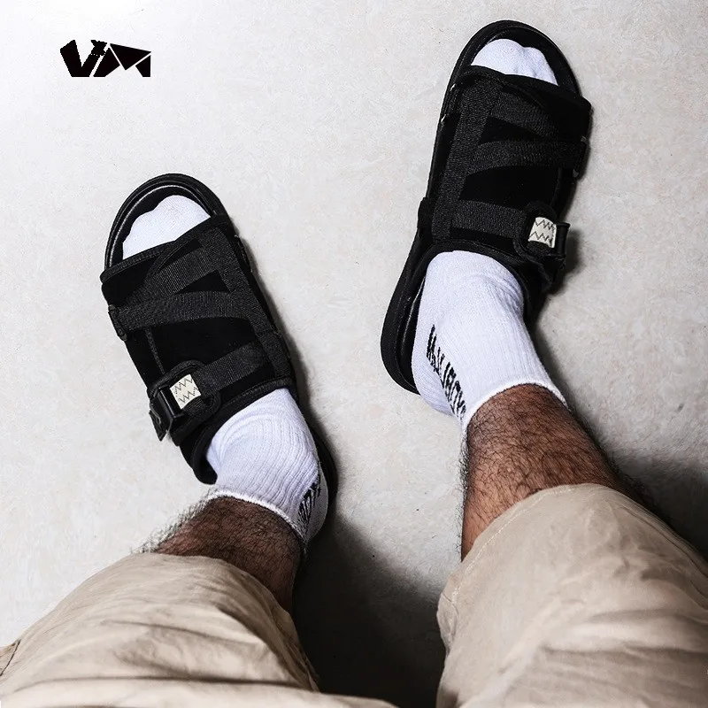 Рождественские летние шлепанцы Visvim мужские повседневные Светоотражающие модные