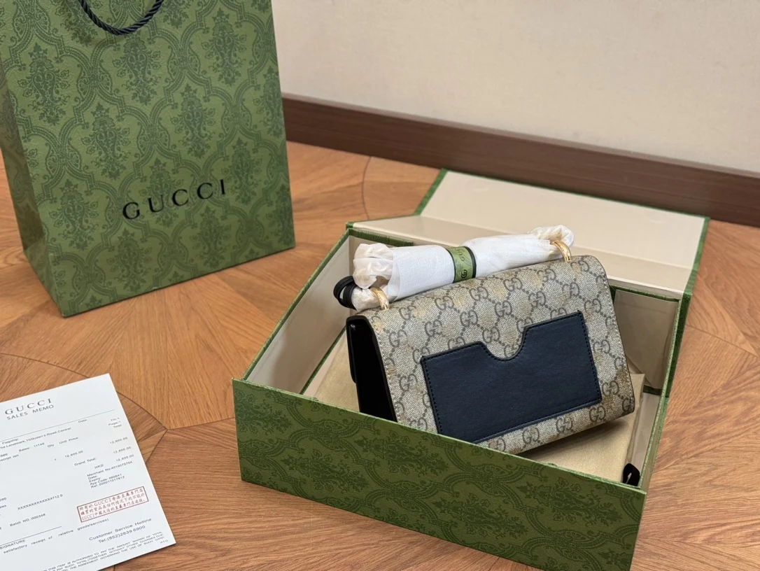 Gucci Totes Cope 1: 1 2024 Новая Женская Сумочка КошелеК Плечо Курьер Мода Посыльный Пакет