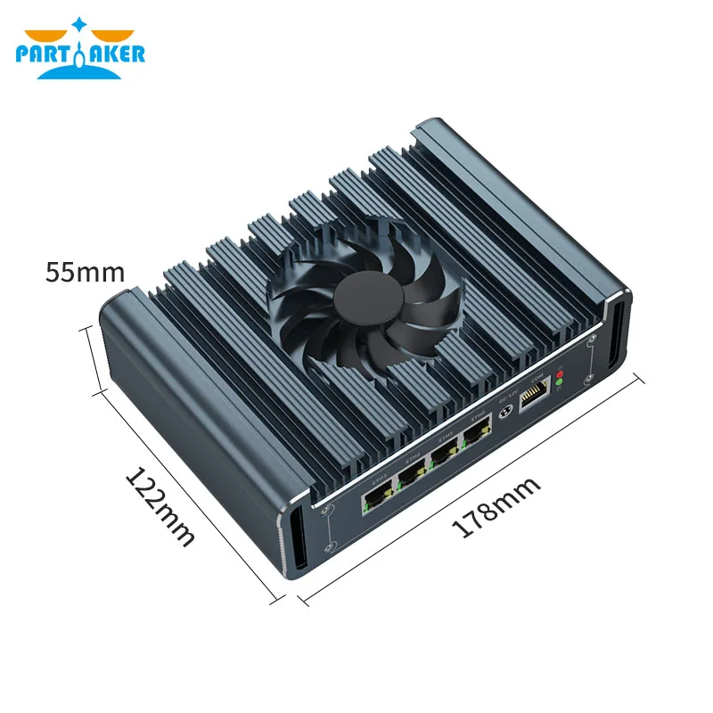 Брандмауэр Мини-ПК 4 x Intel i226 2.5G LAN 12-го поколения Soft Router Core i7 1265U i5 1235U i3 Pentium 8505 pfSense