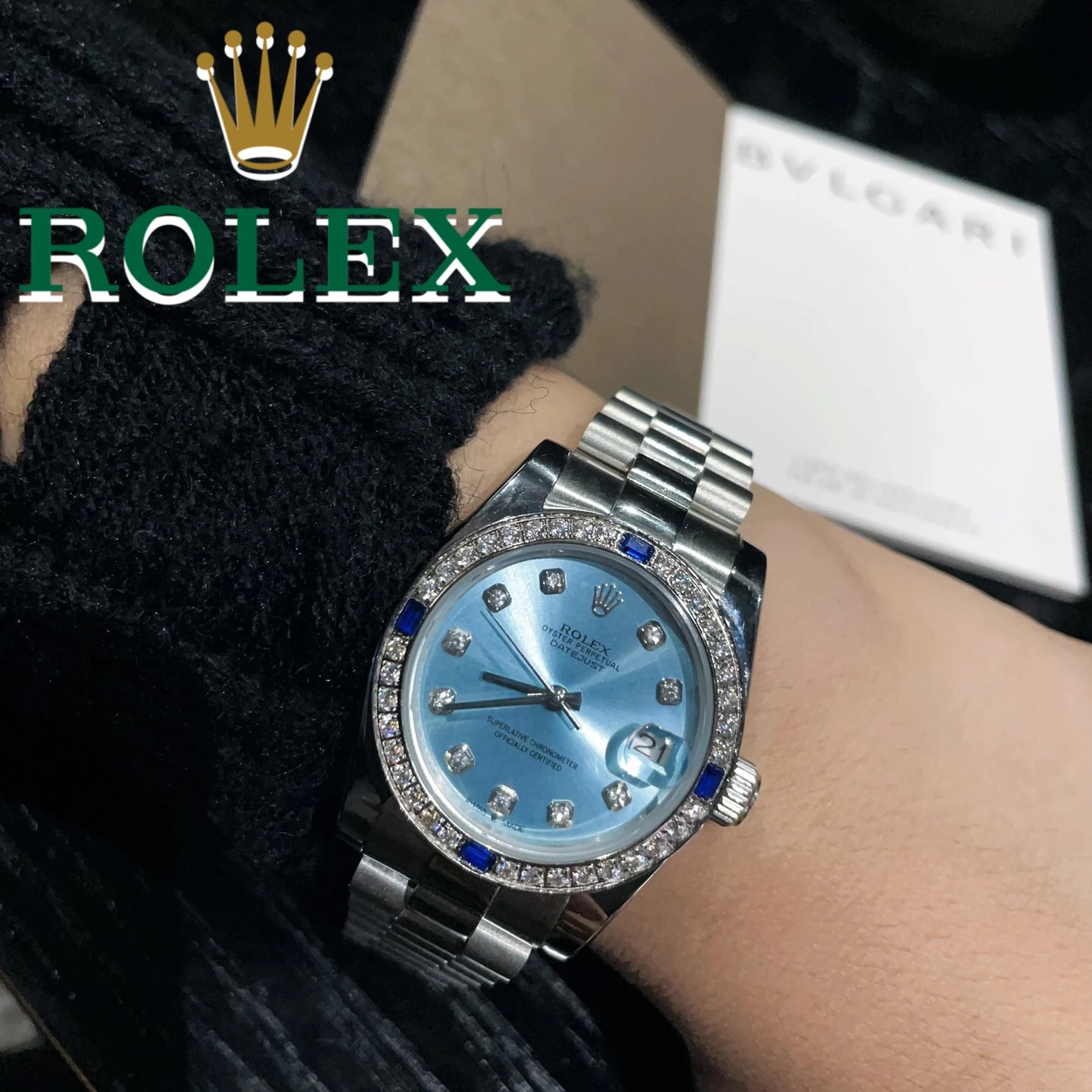Часы в стиле Rolex часы с перламутром индивидуальный женский стиль