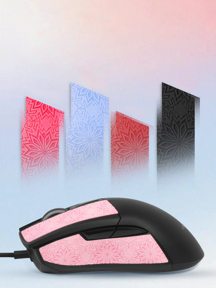 Замшевая наклейка на мышь с полным/полу покрытием противоскользящая для ASUS ROG