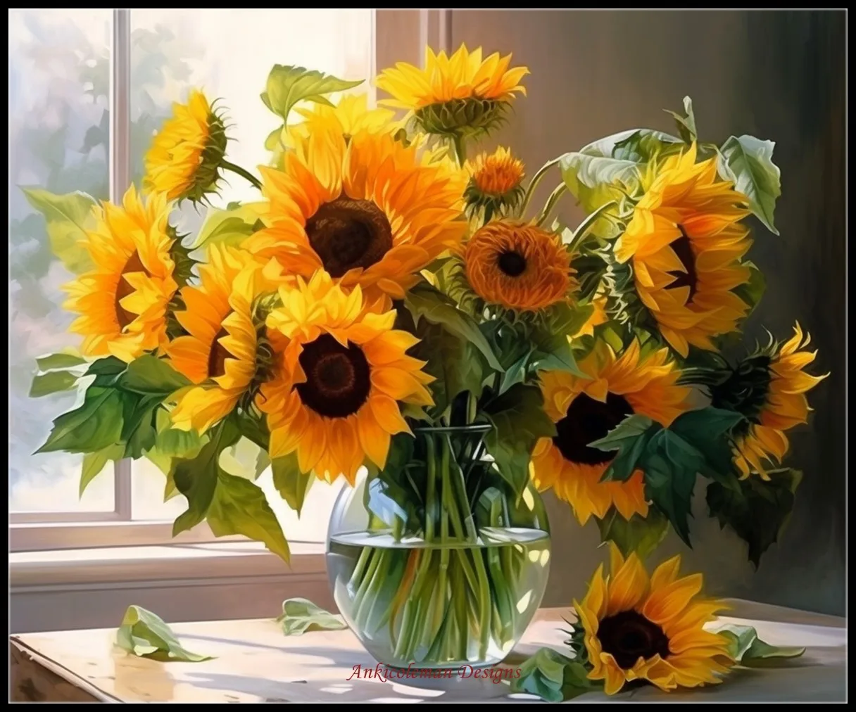 

Подсолнухи в вазе-наборы для вышивки крестиком-рукоделие «сделай сам» для вышивки крестиком 14 ct Aida цветные наборы для вышивки крестиком