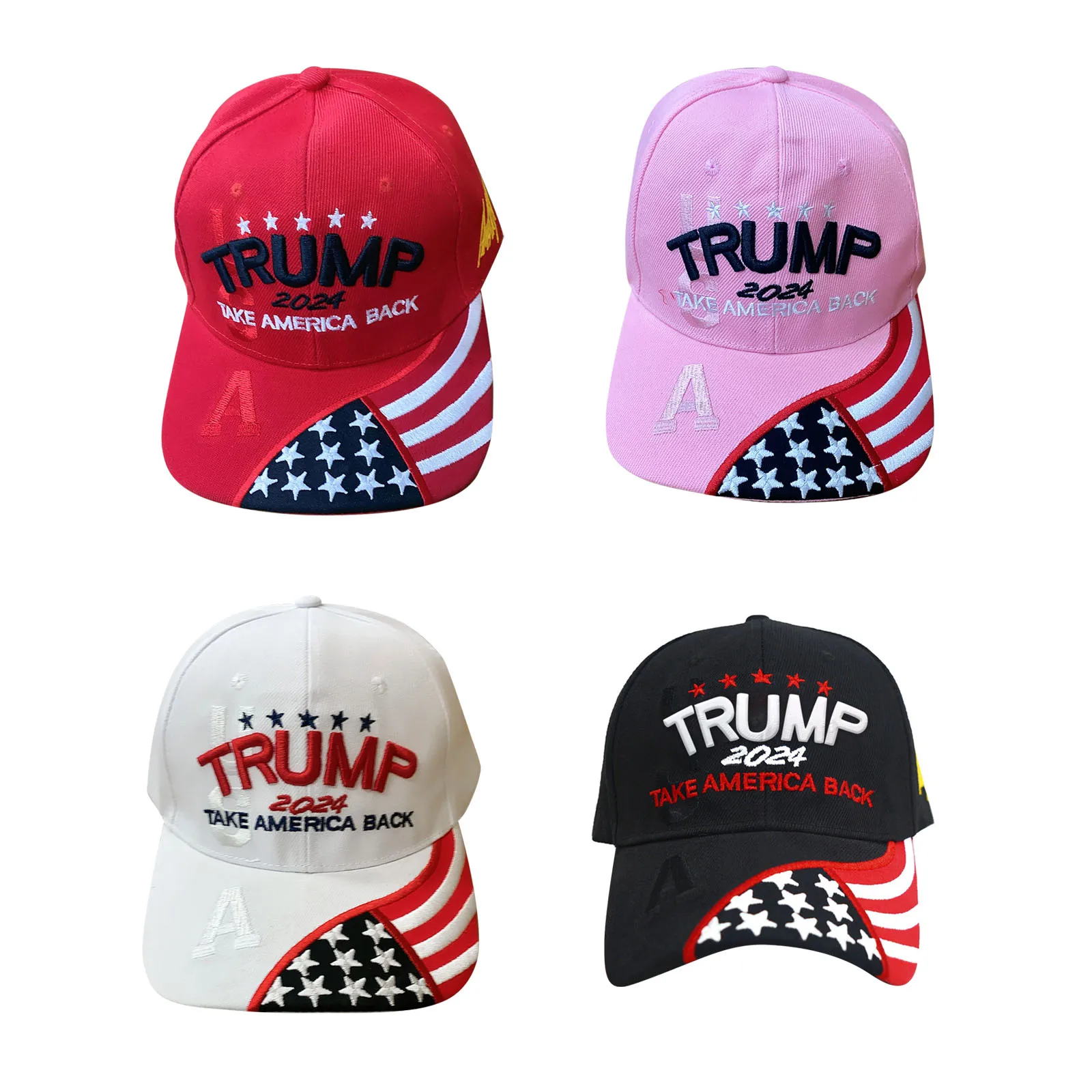 Красная бейсболка Trump 2024 Keep America Great - Унисекс