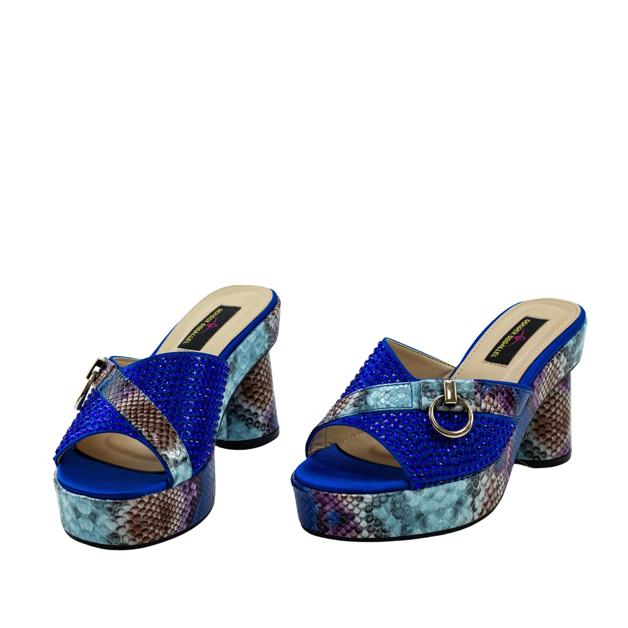 Top Brand Designer Mules Geriger Gegallel High Heels for Women Lady Fashion Party Women's Pumps Platform Sandals for Women Mules