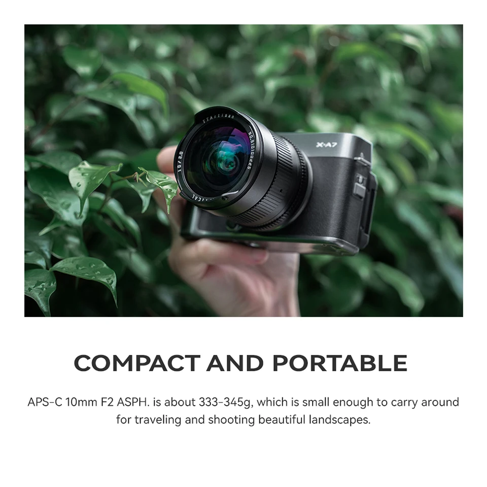 Фото TTArtisan APS-C 10мм F2 ASPH. Широкоугольный объектив для камеры Fuji X-T200 X-T30 II Sony A6500 A7R III Nikon Z5 Canon R50 №3