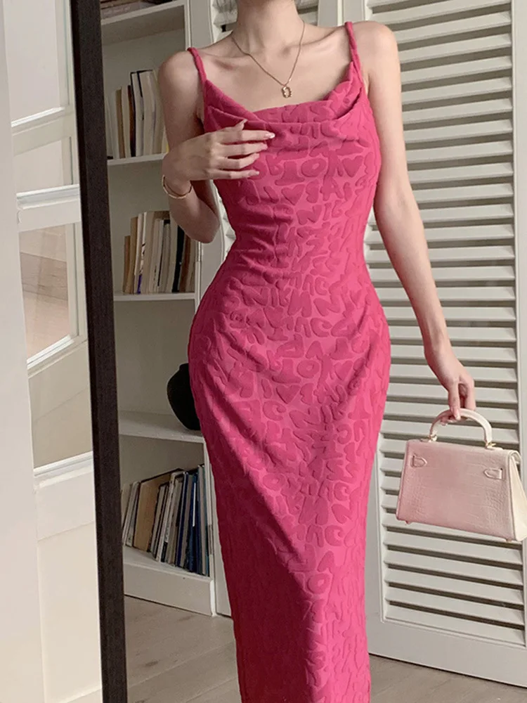 

Sexy Formal Occasion Dresses For Women O Neck Backless Letter Print Sleeveless New in Long Slim Dresses Fashion Clothing