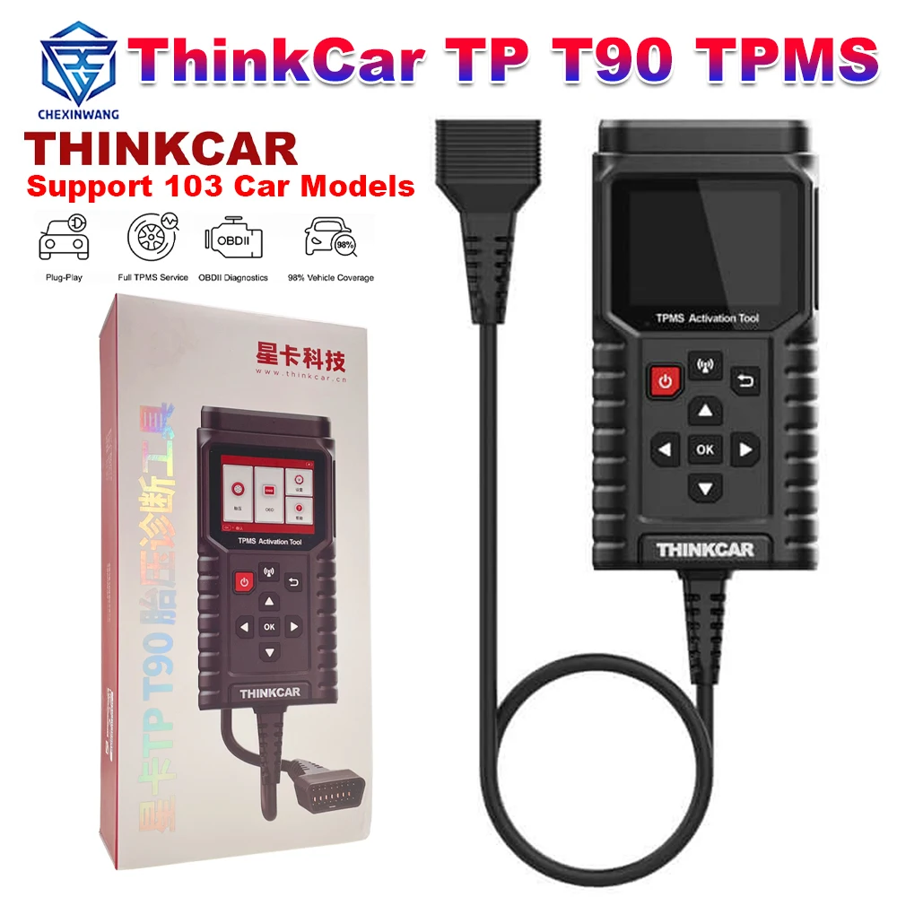 ThinkCar TP T90 TPMS Инструмент активации THINKTPMS OBD2 Автомобильный диагностический
