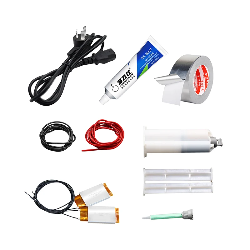 Нагревательный элемент PTC, тепловой лист, ультразвуковой преобразователь, проволочный нагреватель, 0-100 градусов, силовой кабель, клей для очистителя, водительской платы, вентилятора