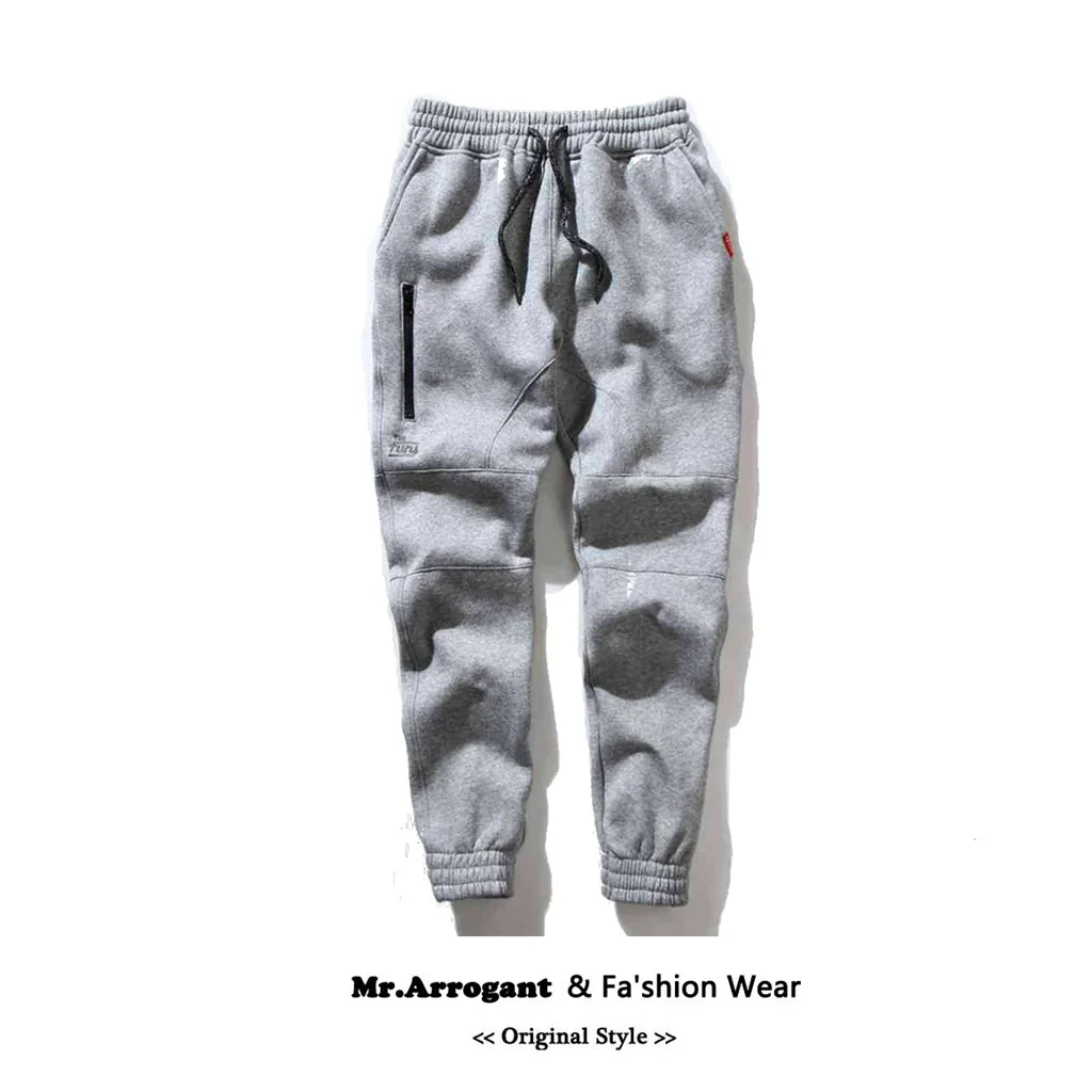 

Men'S Winter Padded Comfortable Sports Long Cotton Pants New Thickened Running Calf Sweatpants