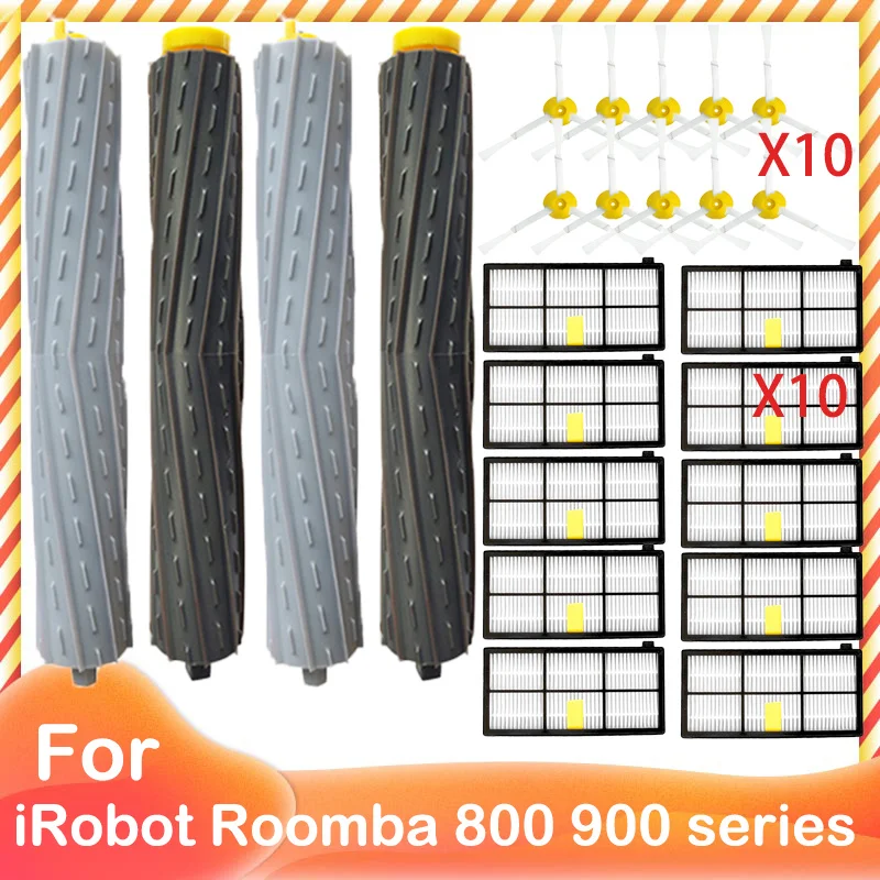 IRobot Roomba 800 900 serisi 860 865 866 870 871 880 885 886 890 960 966 980 rulo ana fırça Hepa filtre aksesuarları