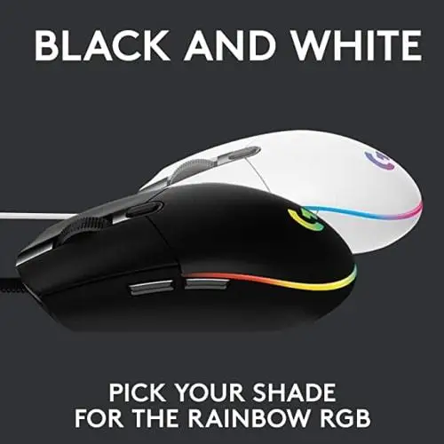 Высокоскоростная проводная мышь Logitech Gaming Mouse G102 LIGHTSYNC RGB с несколькими