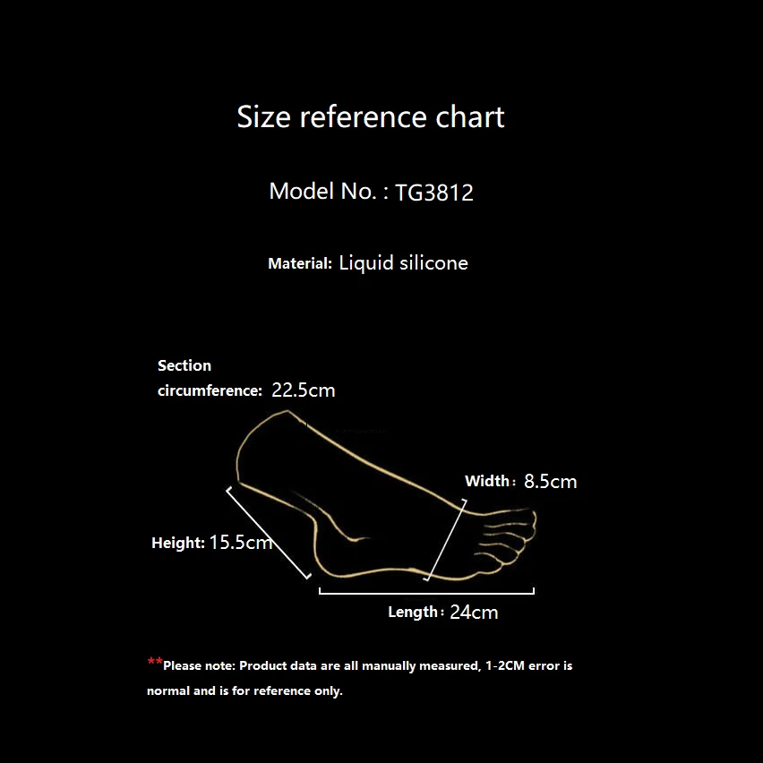 Модель стопы из жидкого силикона TG3812