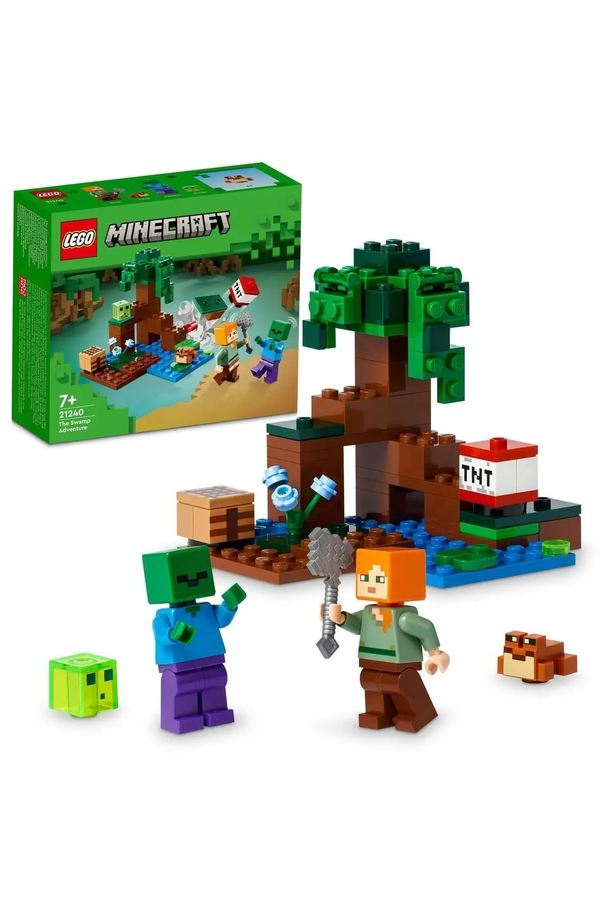 Оригинальный конструктор LEGO Minecraft Swamp Adventure 21240 - Игрушка для детей  в возрасте от 7 лет и старше (65 штук) | AliExpress