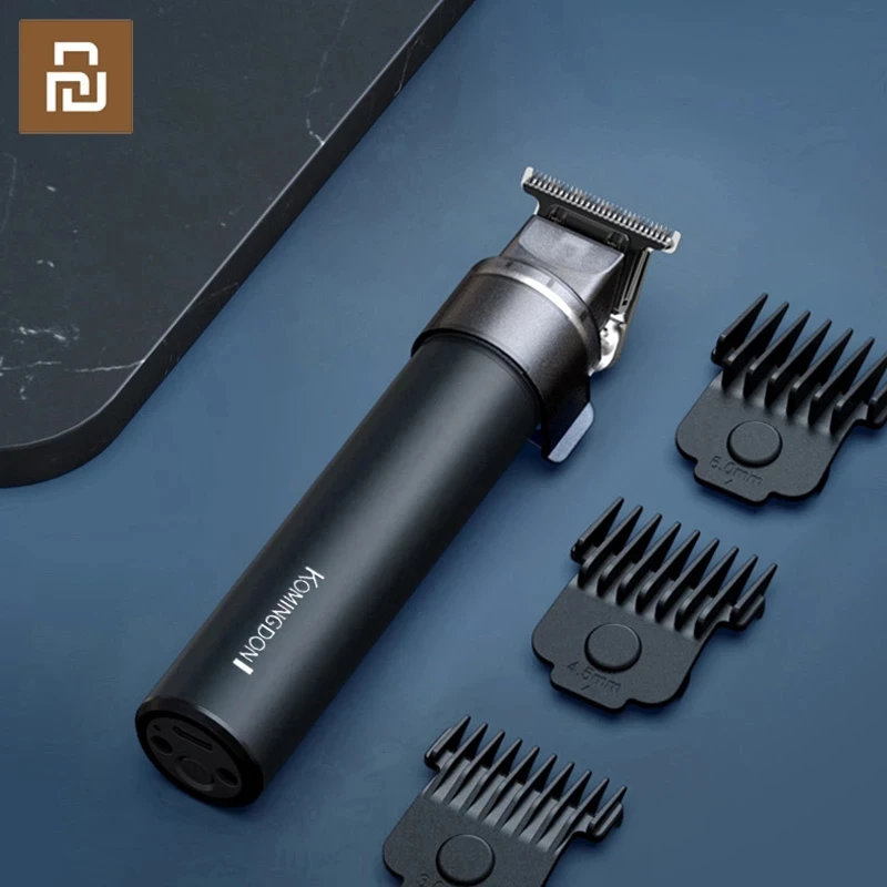 Машинка для стрижки волос Xiaomi Youpin Komingdon, профессиональная машинка для стрижки волос, триммер для бороды для мужчин, электрическая машинка дл...