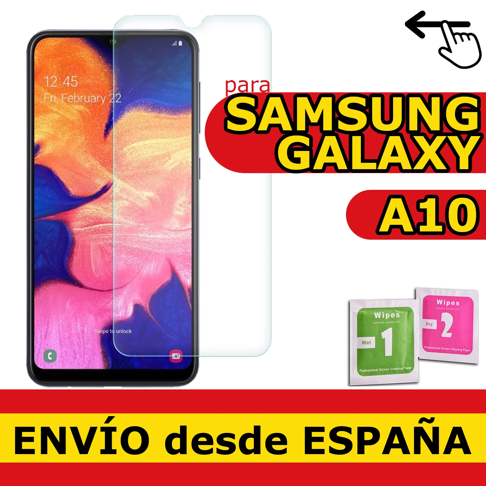 Pellicola Vetro Temperato Per Samsung Galaxy A10 Protezione Qualità Premium 9H 0.33Mm