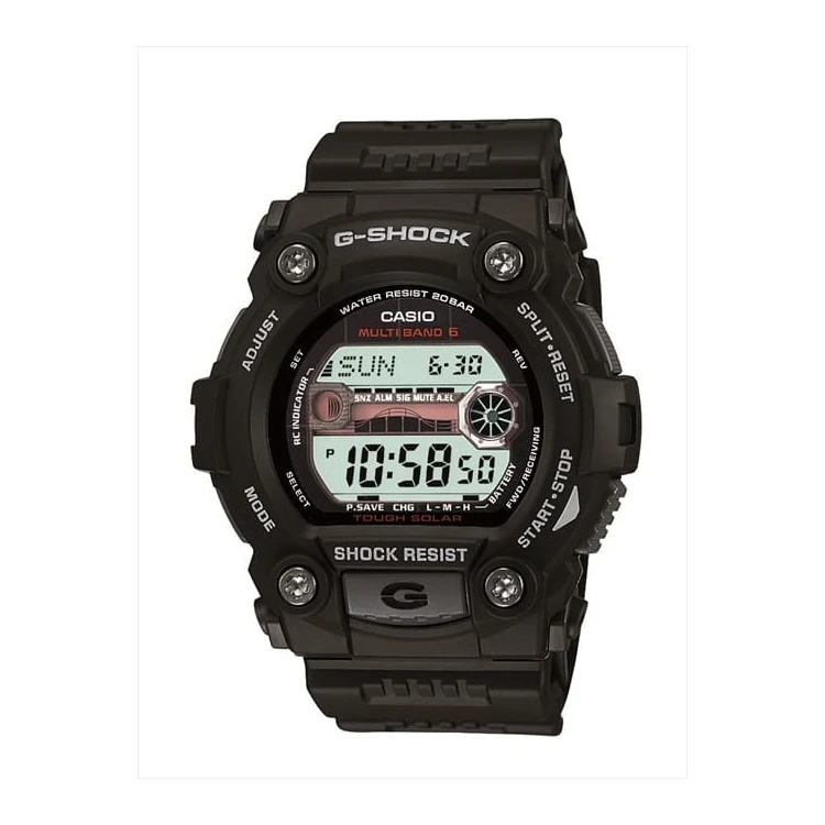 Ремешок для часов Casio G-7900 GW-7900 28/21 мм черный полиуретан под корпус 16 ширина выступа