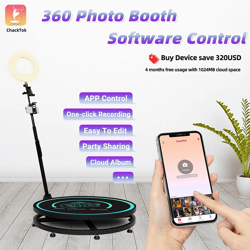 360 фотокамера вращающаяся машина камера видео фото стенд для мероприятий