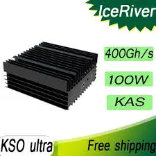 BQ Лидер продаж ICERIVER KS0 ULTRA 400GH 100 Вт KAS-Майнер с блоком питания Крипто-Майнер KASPA