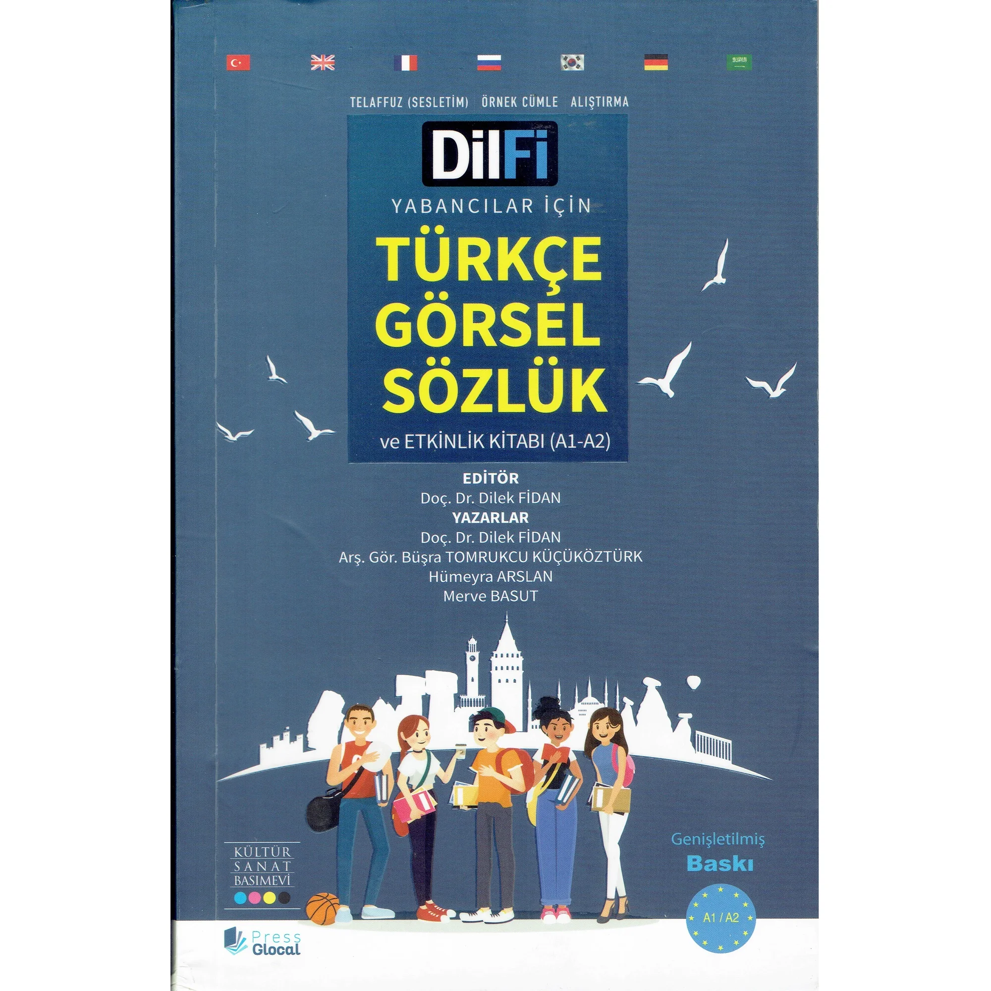 

Turkish Visual Dictionary and Activity Book for Foreigners (A1-A2) Language 1400 Words and Example Sentences