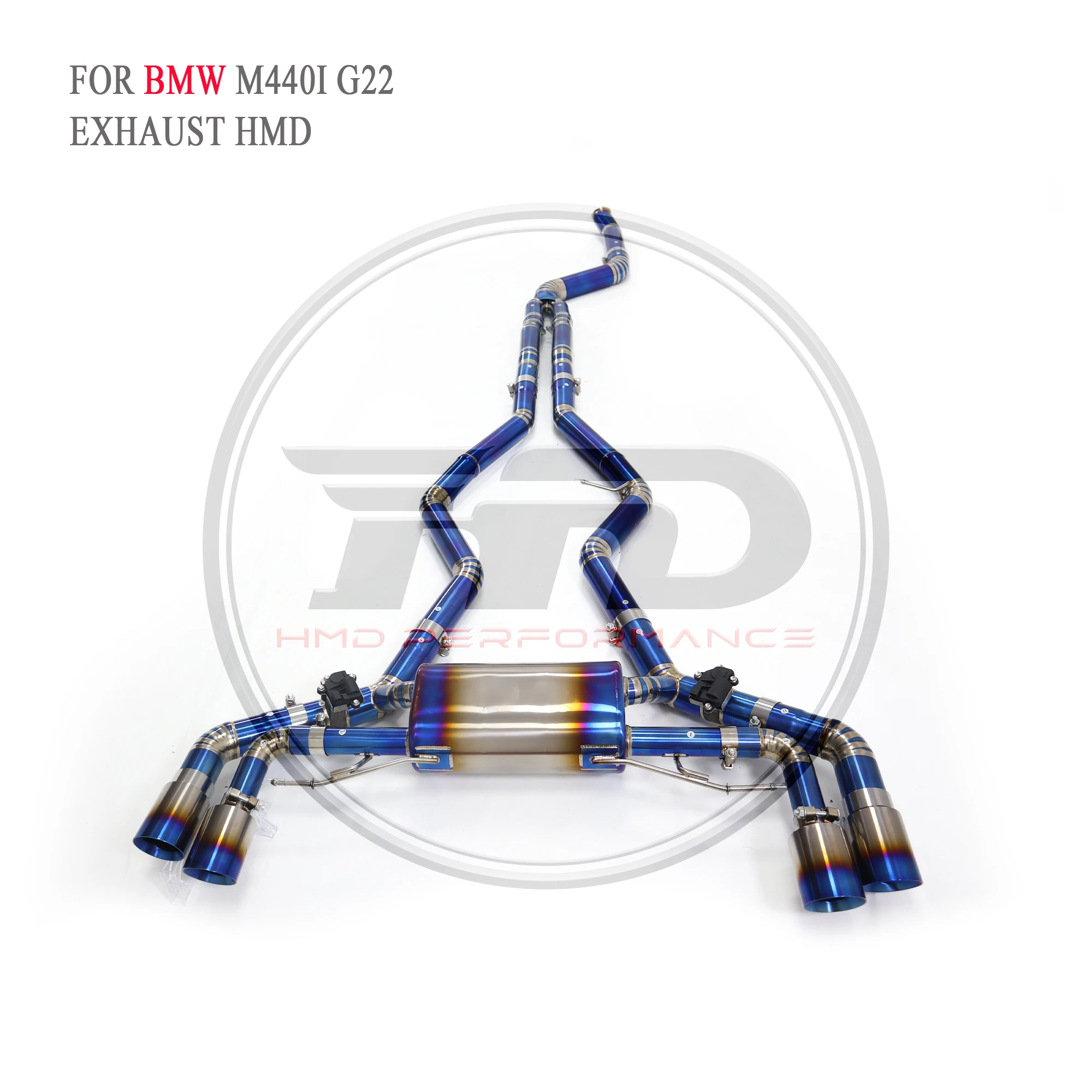 HMD титановая выхлопная система производительность Catback для BMW M340i M440i G20 G22 3 0 T