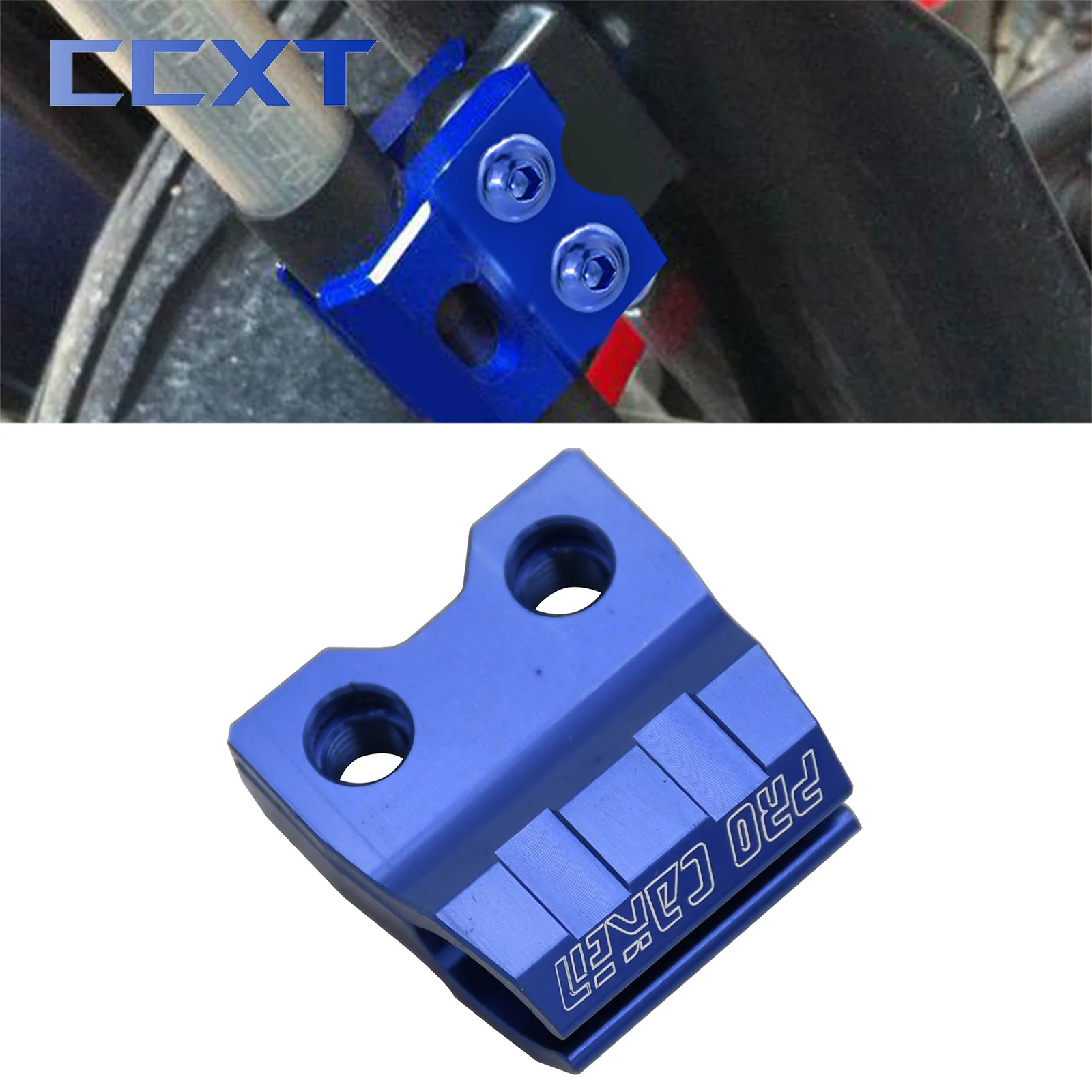 

CNC Motocross Blue Brake Line Hose Clamps Holder For Yamaha YZ125 YZ250 YZ250F YZ450F WR250F WR450F 2005 2006 2007 2008-2015