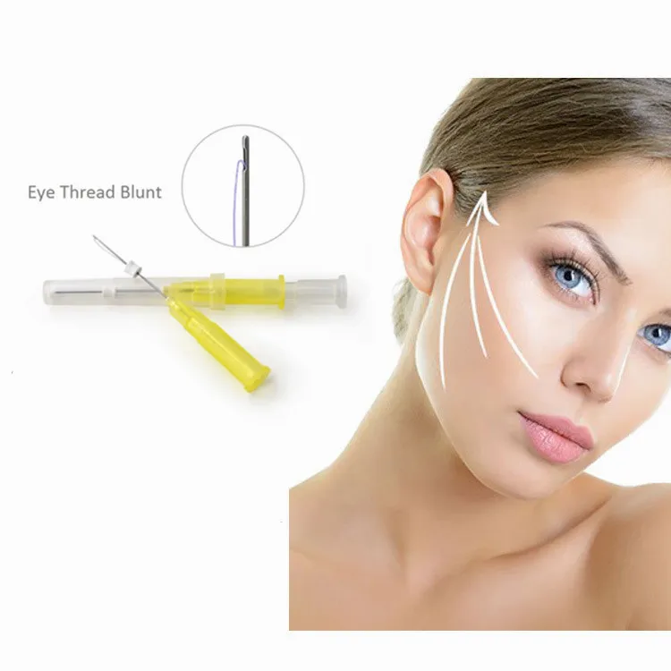 

Eye Thread 30G 25mm/38mm PCL PDO Thread For Skin Care Foxeye Eyebrow Lifting Wrinkle Removal Mono W Cannula