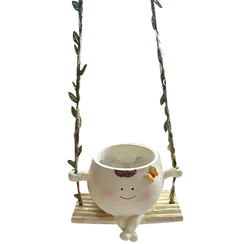 Подвесные горшки для суккулентов  Planter со smiling face