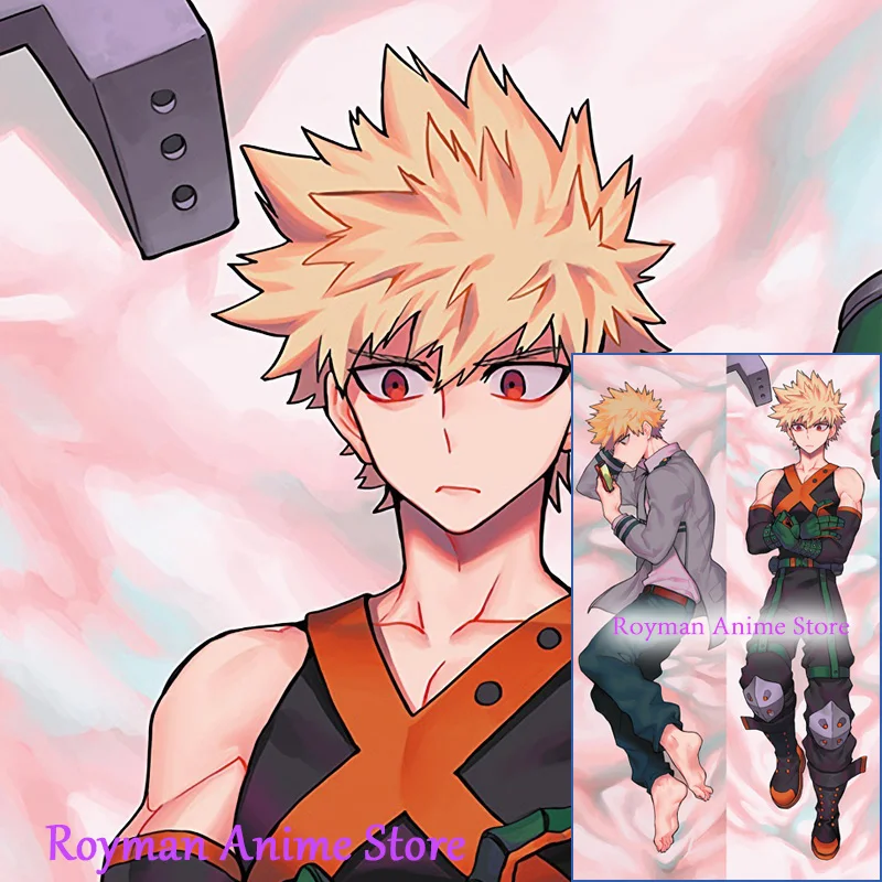 

Двусторонняя наволочка Dakimakura с принтом аниме Bakugou Katsuki My Hero Академия в натуральную величину