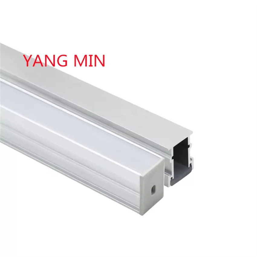 2m/pcs Floor Lighting Decoration Aluminum LED Extrusion Profiles with Thick Waterproof Milky Cover for LED Bar LIght Housing