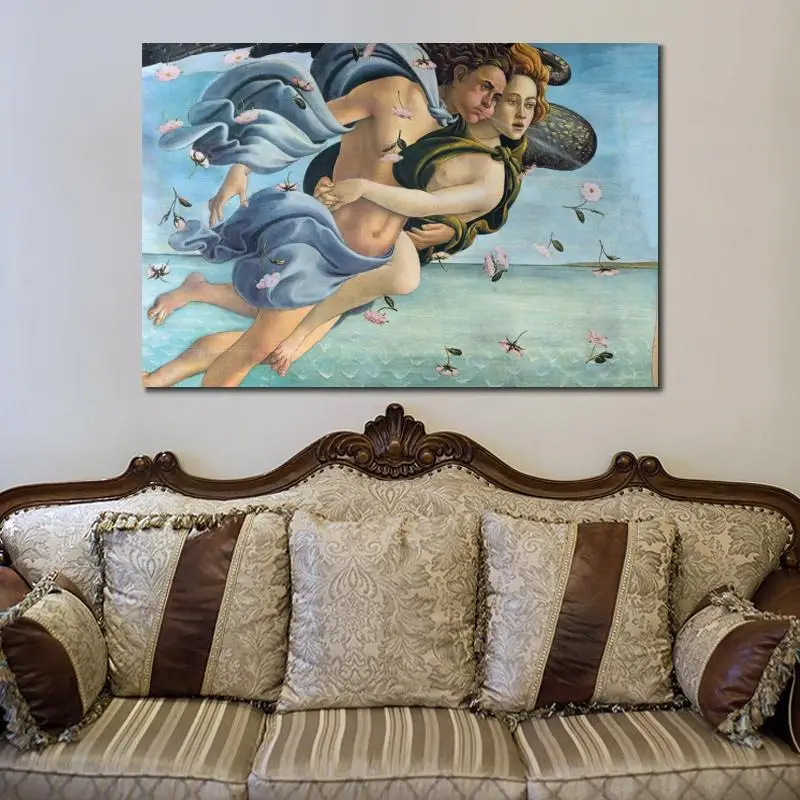 Картина маслом ручной работы холст искусство Рождение Венеры подробное
