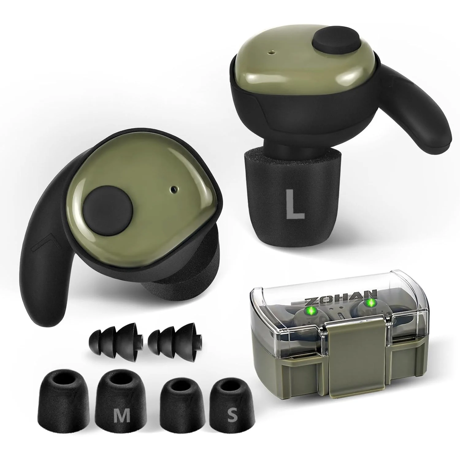 

ZOHAN 2,0 наушники для стрельбы Bluetooth беруши перезаряжаемые наушники с шумоподавлением 4X TSC усиление слуха охота стрельба