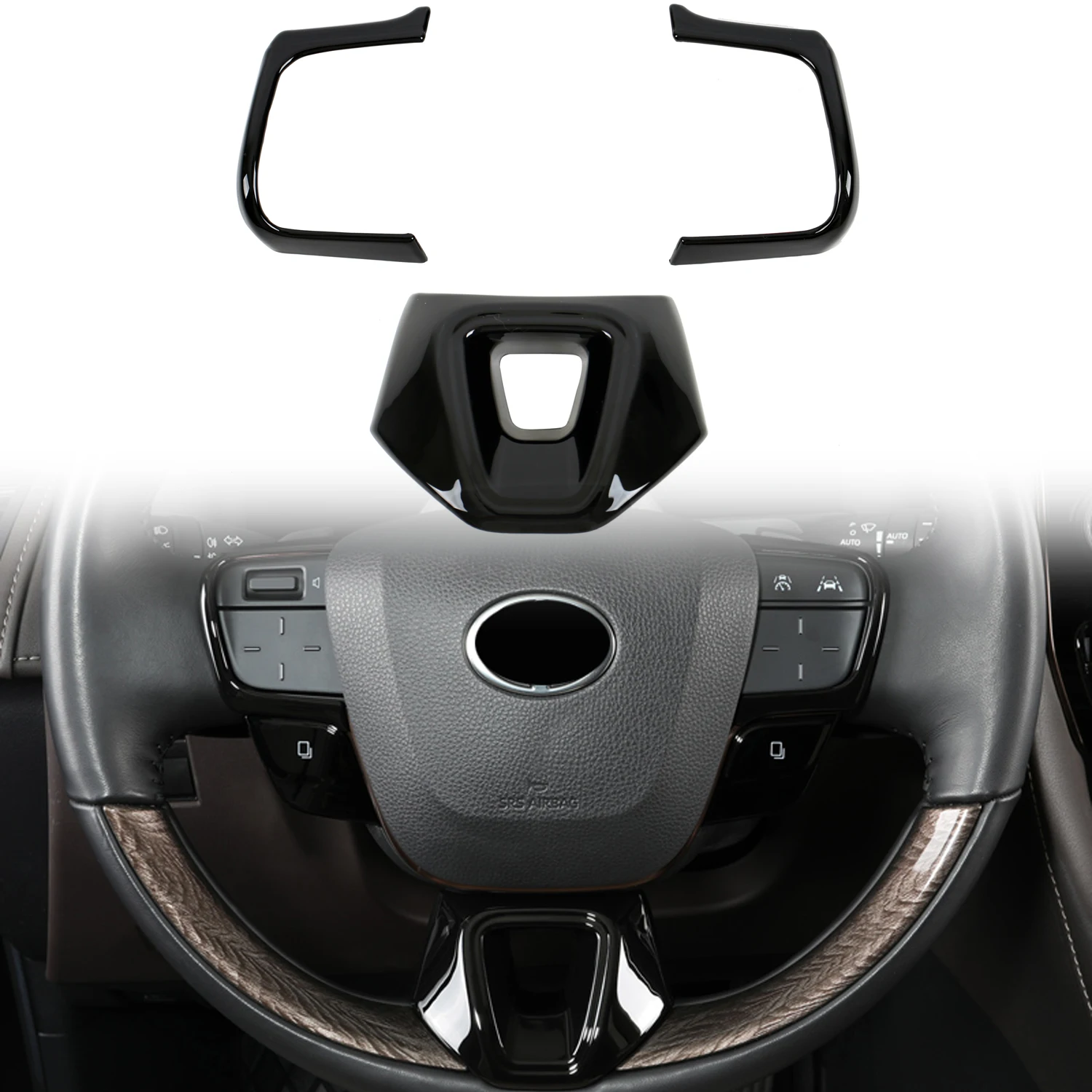 Для Toyota Camry XV80 2025 /Crown 2023-2024 /Alphard 2024 автомобильные аксессуары ABS центральный Декор рулевого колеса Крышка отделка