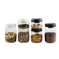 glass canister vacuum glass sealed tank eco friendly borosilicate glass storage jars with lid food kitchen glass jar