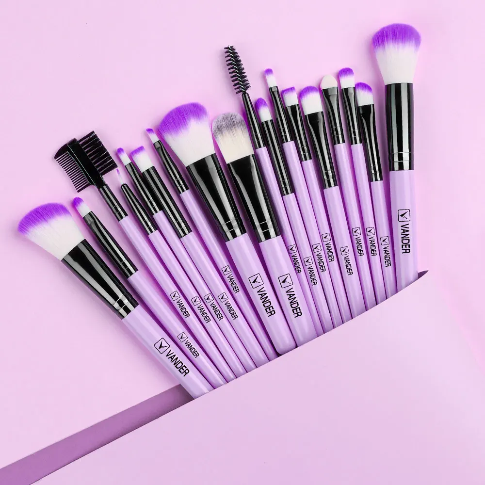 8-18Pcs Makeup Brushes Soft Fluffy Beauty Cosmetic Foundation Powder Eyeshadow Kabuki Blending Makeup Blush Brush Makeup Tool