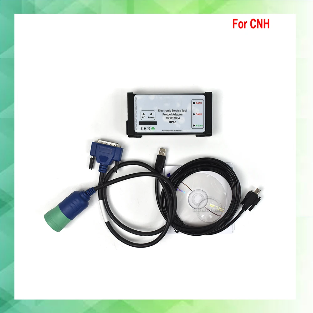 

Truck Tool CNH DPA5 for New Holland Electronic Tool K-LINE Cable CNH EST Engineering J2534 TRUCK Diagnosis scanner Scanner