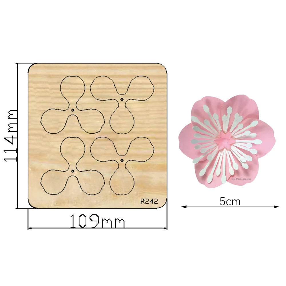 

Flowers Wooden Cutting Dies Scrapbooking DECOR HOME DIY Suitable for Market Universal Cutting Machine / R242