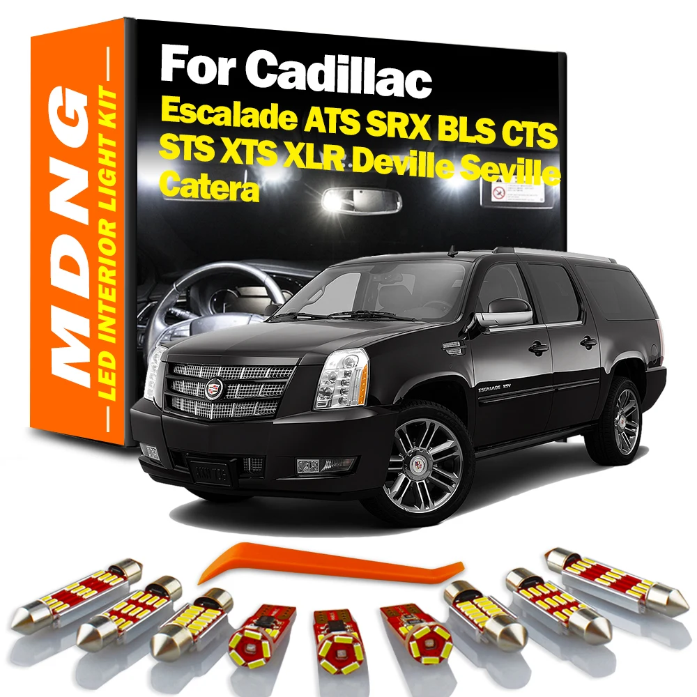 MDNG – lampe d'intérieur Canbus à LED pour Cadillac Escalade  ampoules pour voitures  ATS  SRX  BLS