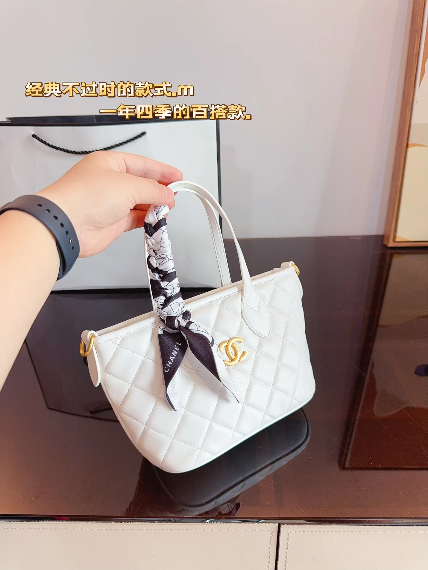 Сумки на плечо Chanel Женская новая сумка высокое качество через Кожаная мода