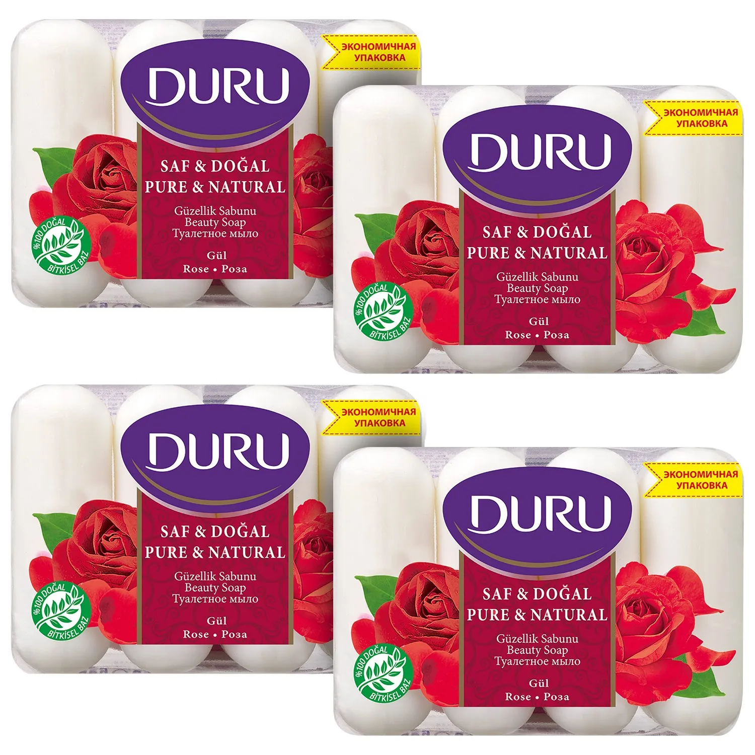 

Clear Pure & Natural, Natural, Lavender, Olive Oil 16 Pcs Beauty Soap 4 x280grCleaning Skin Renewal Body Care Love