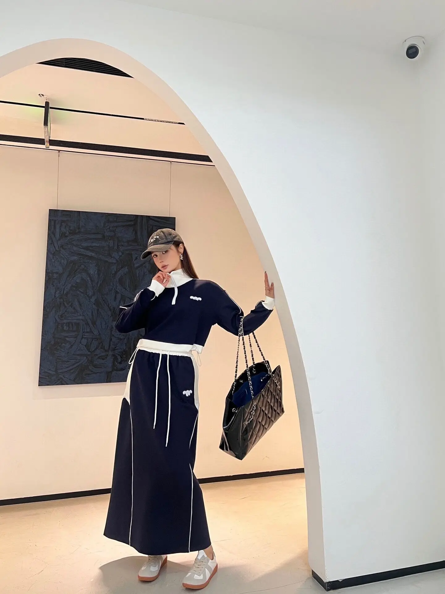 Осень и зима 23ss новые длинные толстовки